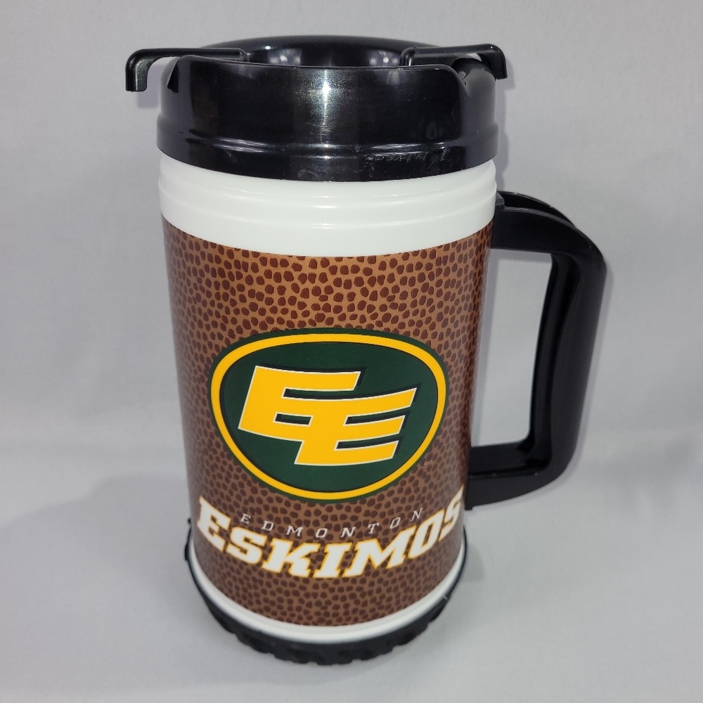 CFL Edmonton Eskimos Xtreme Tread Plastic Mug Tire Football by Whirley